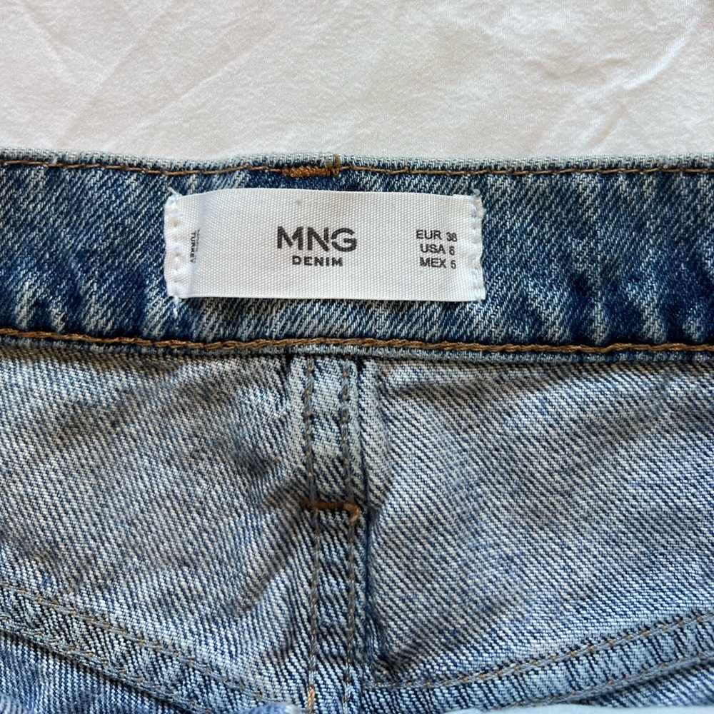 Mango Classic Blue Jean Shorts - Picture 3 of 3